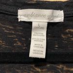 Ambiance Apparel  Women Long Sleeve Black Burnout Top Size Large Photo 1