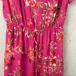 DR2 floral v-neckline layered sleeves elastic waist short dress Size Small Photo 3