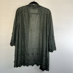 EUC Italian Duster Kimono Coverup Dark Green sz L/XL Size L Photo 5