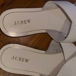 J.Crew Cyprus Off-White Leather Cross- Strap Slide Sandals Size 12 Photo 2