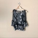 Abbeline cold shoulder embroidered open back top Photo 25