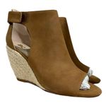 BC Footwear  Espadrille Wedge Sandals Vegan Leather Brown Size 7.5 Summer Shoe Photo 3