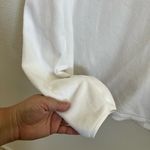 Old Navy  white fleece sweater v-neck Photo 2