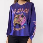 Def Leppard NWOT    SUPER SOFT FLEECE LINED PULLOVER PURPLE MEDIUM Photo 1