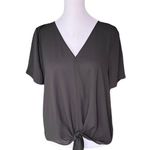 Madewell - Novel Tie-Front Short Sleeve Lightweight Dress Top Blouse Sz S Photo 3