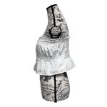 American Eagle White Crochet Peplum Crop Top M Coquette Cottagecore Lace preppy Photo 3