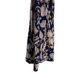 ALC Frank A.L.C. Remy Navy Pink Floral Print Silk Blend Short Sleeve Midi Dress Size 4 Photo 10
