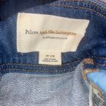 Anthropologie Anthro Pilcro Retro 70s Highrise Bibbed Denim Strappy Jumpsuit size 28 Photo 7