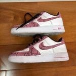 Nike  Air Force 1 by You ID Snakeskin Pink white White Black size 7 Photo 3