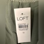 Loft  Green Herringbone Blazer Jacket with Elbow Pads NWT Photo 4