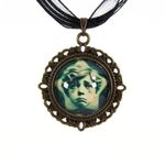 Handmade Gothic Victorian "The Pouting Star" Retro Pendant Necklace Avant Garde Unique Photo 1
