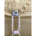 Source Unknown Yellow Eyelet Maxi Dress 100% Cotton Lined Medium Photo 3