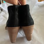 Vince Camuto  Katleen Black Suede Open Toe Ankle Bootie Sz 7.5M/EU 37.5 Peep Toe Photo 5