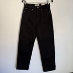 Everlane NEW  Sz 25 Long The Way High Straight Jean Coal Black Organic Cotton Photo 2