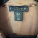 House of Harlow 1960 Anthropologie Brown Satin Cropped Button Up Blouse Size XS Photo 2