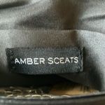 Amber Sceats : Stella Crystal Zirconia front, black satin back- clutch with strap Photo 8