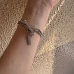 Link Chain Bracelet for Men Women Streetwear Punk Hip Hop Unisex Style Silver Photo 6