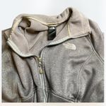 The North Face Fleece Zip Jacket Agave Gray Coat Women's Size Medium Photo 2