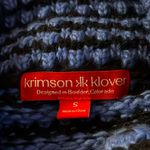 Krimson Klover Midnight Sun Button Cardigan Blue Black Womens Small Wool Alpaca Photo 9
