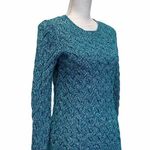 Lands' End Cable Waffle Knit Sweater Small Long Sleeve Thick Pullover Photo 2
