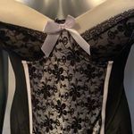 Black and white corset style lingerie Size 34 B Photo 1