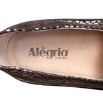 Alegria EUC  Leather Mary Janes Metallic Size 9 Photo 5