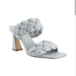 Marc Fisher Hammy Braided Leather Strap Sandal in Grey Silver Size 6 NWT Photo 1