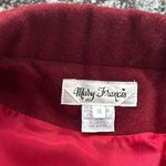 Mary Francis Vintage Wool Blazer Maroon 14 Photo 3