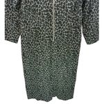 Talbots Leopard Print Ponte Knit Back Zip Sheath Dress Size 10 Career Office Photo 7