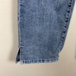 Judy Blue Jeans Womens 15/32 Blue Slim Bootcut Light Wash Distressed Denim Slit Photo 5