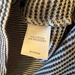 J.Jill  Lightweight Turtleneck Sweater Striped Pullover Wide Collar Medium Photo 5