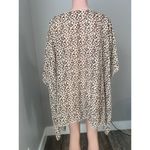 Kimono Robe Swim Cover Up Animal Leopard Print Cheetah Relax soft Cardigan #211 Black Size undefined Photo 7