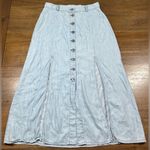 BB Dakota  Size 4 Chambray Dahlia Midi Skirt (NO BELT) Photo 1