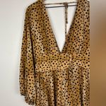 Free People Jayde Leopard Print Boho Maxi Dress Sz 4 Photo 3
