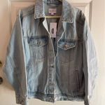 New Women’s Isabel “Mama” Light Blue Jean Jacket size Large Lots of Pockets Photo 0