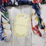 NWT Ace Fashions White Tropical Smocked Sundress Women’s Size Small Photo 7