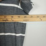 Tommy Bahama  Jersey Maxi‎ Dress Large Gray Stripe Side Slit Knit Casual Long Photo 4