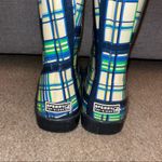 Sperry  green, yellow and blue plaid Rain Boots, size 7 Photo 3