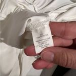 Amanda Uprichard  Saffron Dress 3/4 Sleeve Ruffle Tiered Midi white xs Photo 10