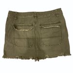 Free People  Utility Olive Green Mini Skirt Photo 4