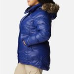 Columbia NWT Peak to Park II Hooded Faux-Fur-Trim Jacket, Blue Plus Size 1X $240 Photo 2