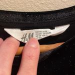 H&M  Black Halloween Witch Velvet Star Dot Rainbow Sparkles‎ & Front Tie Crop Top Photo 3