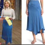 Veronica Beard  Autumn Asymmetrical Hem Skirt in French Blue‎ NWT 8 Photo 1