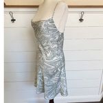 Audrey 3+1 Forest Green & White Marble Mini Slip Dress - S Photo 2