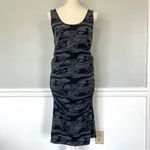 Revolve Monrow x Gray Camo Shirred Tank Midi Dress Medium Photo 3