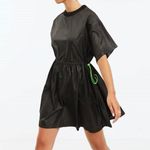 COLLUSION Black T Shirt Nylon Mini Dress Photo 1