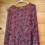 Free People  Some Like It Hot Long Sleeve V-Neck Jumpsuit in Rust Combo Photo 5