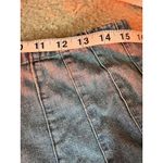 Vtg Y2K Fluted Denim Aline Skirt Med Coachella Rodeo Cowgirl Western Boho indie Blue Photo 6