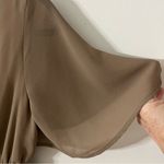 Show Me Your Mumu Dune Chiffon Taupe Emily Empire Waist Maxi Dress Size XS Photo 7
