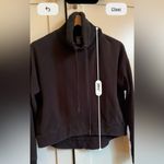 Sweaty Betty  Harmonise Luxe Boxy Fit Fleece Sweatshirt Black Size XS in Black Photo 5